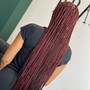 Medium knotless Braids