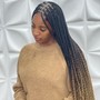 Medium knotless Braids