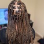 Medium Knotless Braids (waist length)