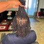 Men's Single Braids with design parts (natural hair only)