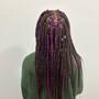 Partial w/ box braids(mid back)