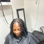 Clip ins install with natural leave out