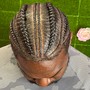 MEN BRAIDS W/ DESIGN