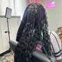 Smedium knotless braids