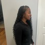 large knotless braids