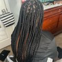 large knotless braids