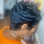 Scalp twist updo