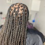 Medium Knotless Braids