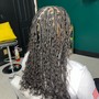 Waist length island twist