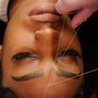 Eyebrow threading/upper lip threading