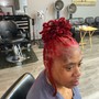 Loc Style With hair added