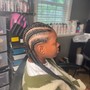 Kids conrows (No braiding hair added)