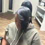 Half up half down -sew in