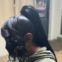 Quickweave blunt cut + hair + closure