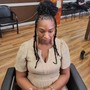 Loc Retwist Style for ArmPit to Mid back lengths