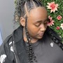 Medium knotless braids