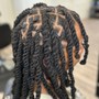 Marley hair over Locs