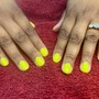 Acrylic pedicure