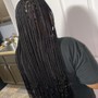 Medium knotless braids