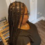 Medium knotless braids