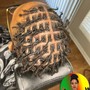 Men Individual Braids (half head)