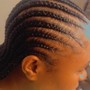 Knotless braids small ( mid back