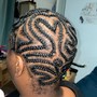 6 feed in stitch braids