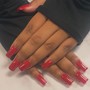 Med Length Acrylic Nails