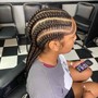 Ponytail with braids