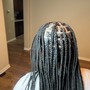 medium knotless braids