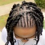 Natural Hairstyle: 2-Strand Twist with Added Hair