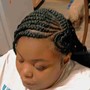 Cornrows to the back 6-8