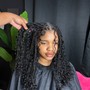 Small Goddess knotless braids