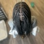 Medium knotless box braid