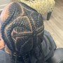 Men’s cornrow braids Full head