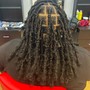 Retwist + Style - haircut above ears