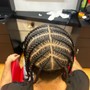 Braids - hair cut above ears