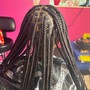 medium knotless braids