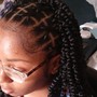 Knotless medium to Large Cornrows