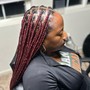 medium knotless box braids