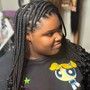 medium knotless box braids