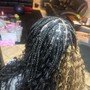 Large knotless braids