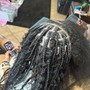 Large knotless braids