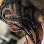 Kid's Braids w/beads(natural hair)