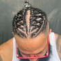 Straight Back Cornrows