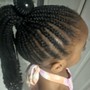 Kid's Braids with weave