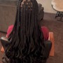 Small Knotless Box Braids