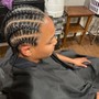 Large Cornrows, Single Braids, Single Twist, Flat twist