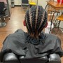 Large Cornrows, Single Braids, Single Twist, Flat twist