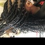 Fux loc ( individual edges) crochet middle